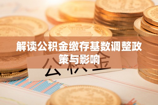 金昌解读公积金缴存基数调整政策与影响