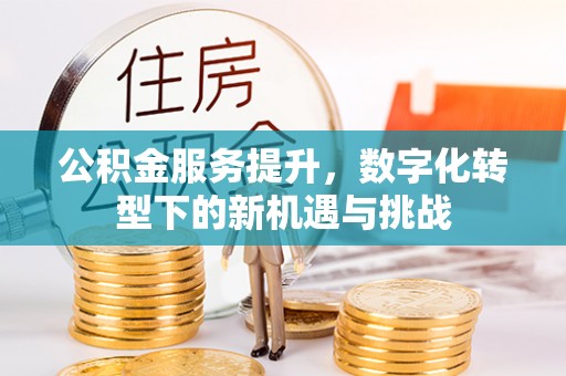 金昌公积金服务提升，数字化转型下的新机遇与挑战