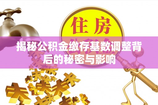 金昌揭秘公积金缴存基数调整背后的秘密与影响